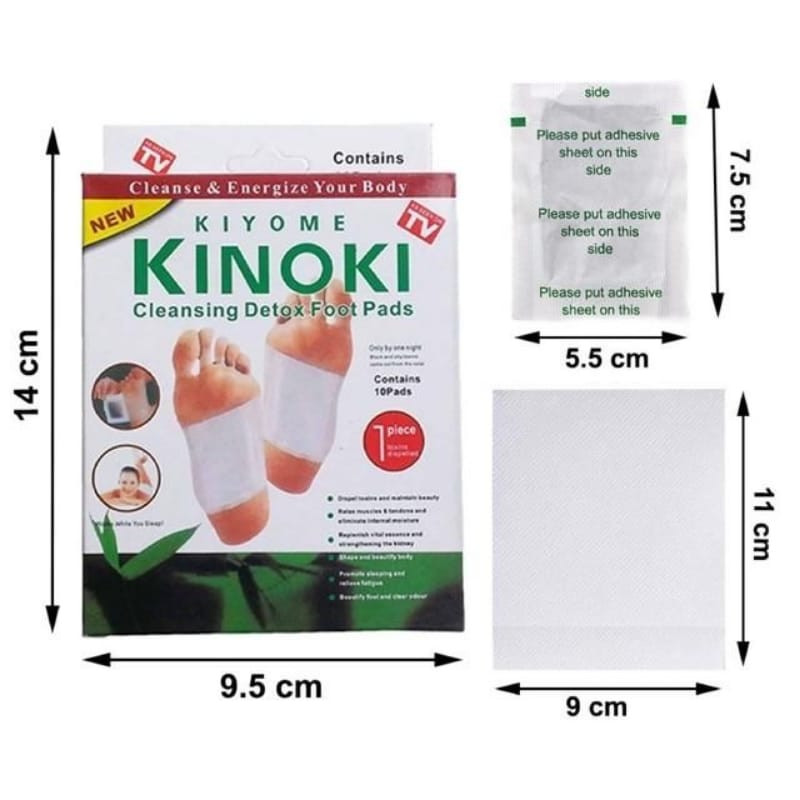 Parches Detox Kinoki Para Pies Natural